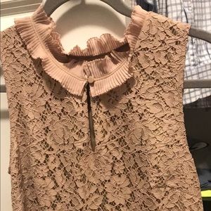 J crew lace shirt sz small
